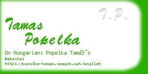 tamas popelka business card